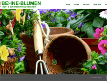 Tablet Screenshot of behne-blumen.de